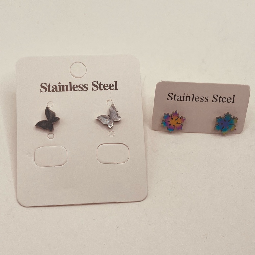 Stainless steel earrings for women different color - Picture 4 of 5